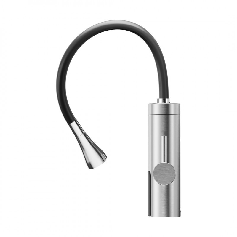 Teesa TSA4107 rubinetto da cucina con scaldacqua istantaneo e bocca flessibile, metallo