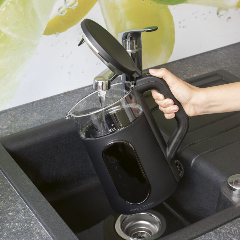 ProfiCook PC-WK 1328 bollitore 1,7 L 2200 W nero, trasparente