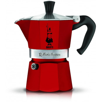 Bialetti Candyland Moka Express 3TZ macchina per caffè manuale, 150 ml, rosso