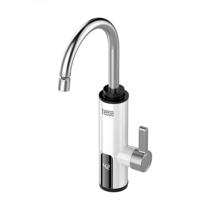 Teesa TSA4108 rubinetto da cucina con scaldacqua istantaneo, bianco