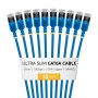 StarTech.com cavo patch Slim Cat6a U/FTP RJ45, 0,3 m, blu, confezione da 10