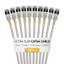 StarTech.com cavo patch Slim Cat6a U/FTP RJ45, 0,3 m, grigio, confezione da 10