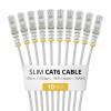StarTech.com cavo patch Slim Cat6 U/UTP RJ45, 1 m, grigio, confezione da 10