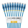 StarTech.com N6PAT50CMBLS10PK Cavo patch Cat6 sottile, RJ45, 0,5 m, blu, confezione da 10