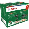 Bosch DIY set UniversalImpact 18V + AdvancedOrbit 18V, 2 batterie ricaricabili Li-Ion 2,0Ah, trapano avvitatore a percussione a batteria + levigatrice orbitale a batteria, verde (06039D410A)