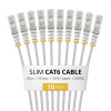 StarTech.com cavo patch Slim Cat6 U/UTP RJ45, 0,5 m, grigio, confezione da 10