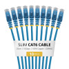 StarTech.com N6PAT25CMBLS10PK Cavo patch Cat6 sottile, RJ45, 0,25 m, blu, confezione da 10