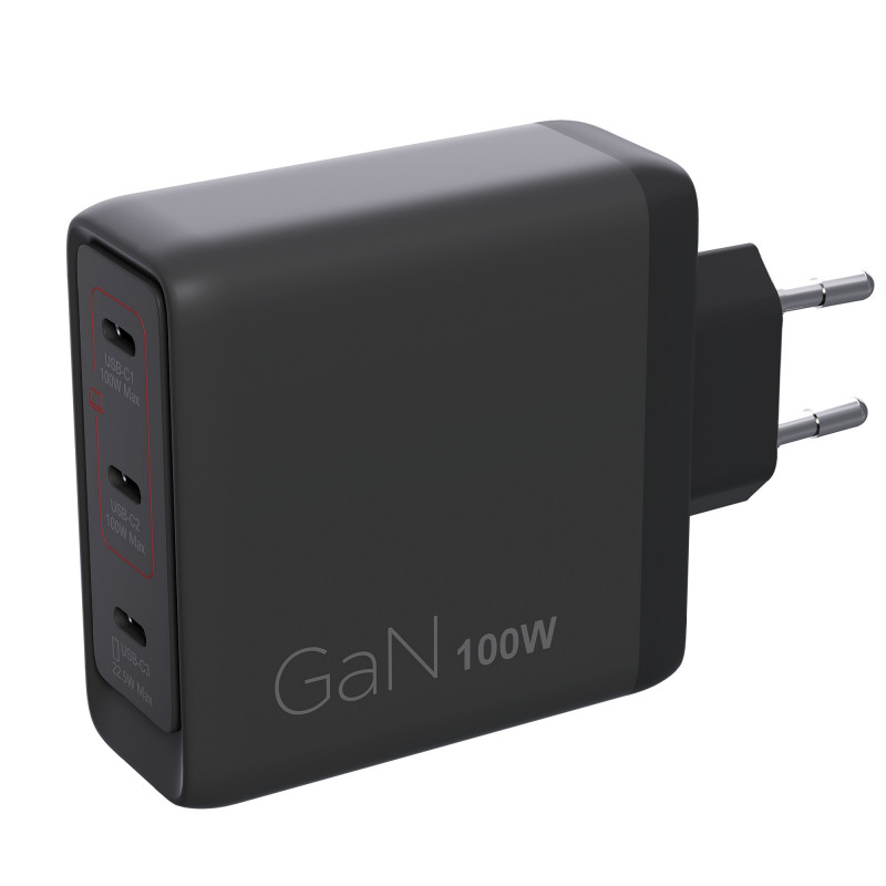 Lenovo caricabatterie multi-porta USB-C 100W GaN