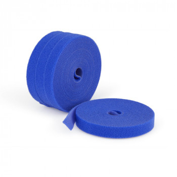 StarTech.com rotolo di fascette in velcro, 4,6 m x 12,7 mm, blu, confezione da 4