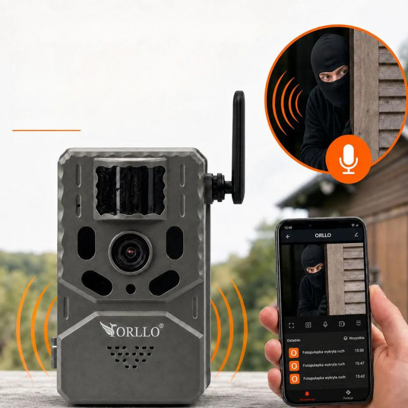 Orllo Huntercam 6 SIM 4G fototrappola con pannello solare