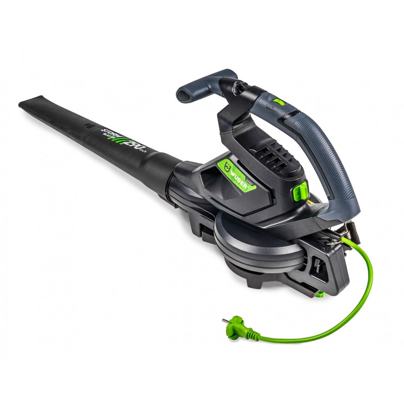 Wuber W43422 Soffiatore elettrico per foglie con trituratore, 3000 W, 15:1