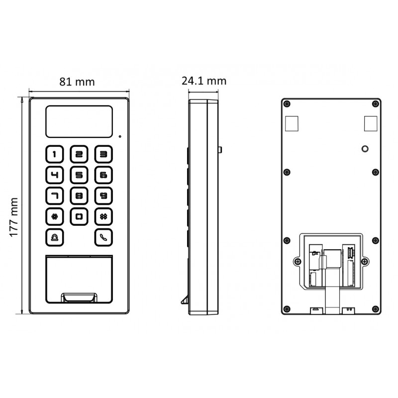 Hikvision Terminale di controllo accessi DS-K1T502DBFWX-C