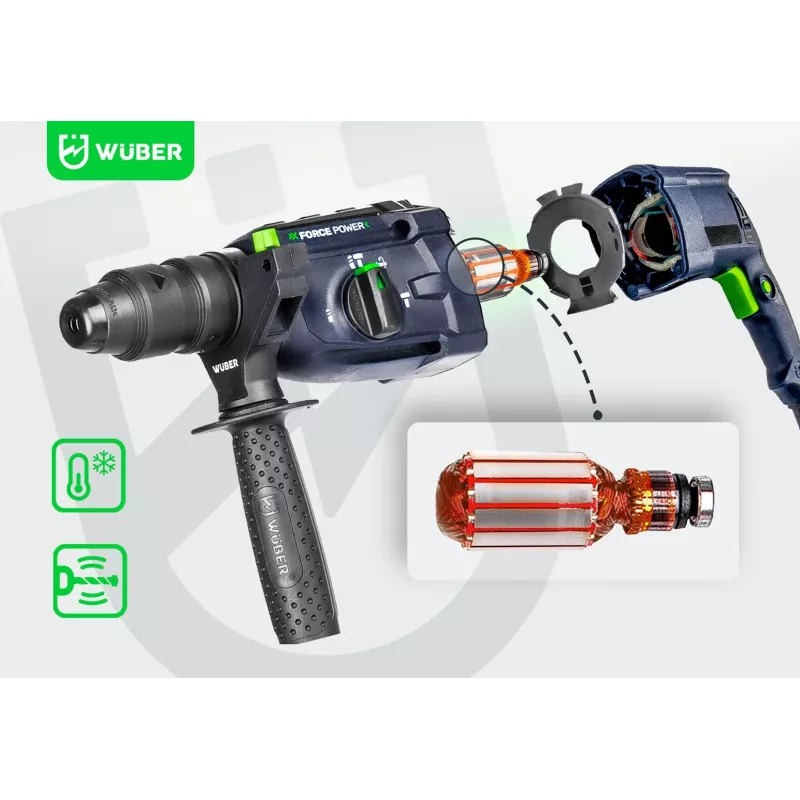 Wuber W28920 Martello perforatore, 4 J, 2500 W