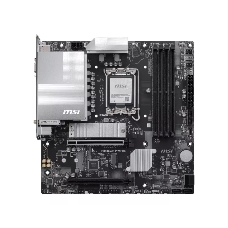 MSI PRO B860M-P WIFI6E Scheda madre, Intel B860, LGA 1851, Micro-ATX, DDR5