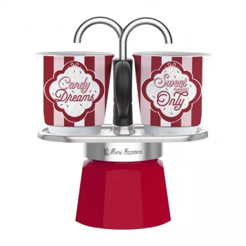 Bialetti Mini Express Set caffettiera Moka con 2 tazze (5461)