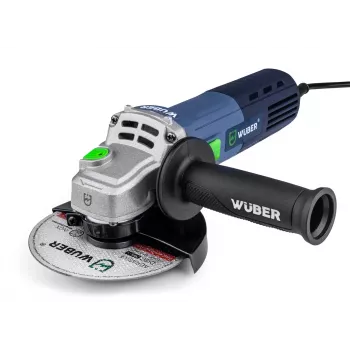 Wuber W27477 Smerigliatrice angolare, 125 mm, 850 W, con 10 dischi