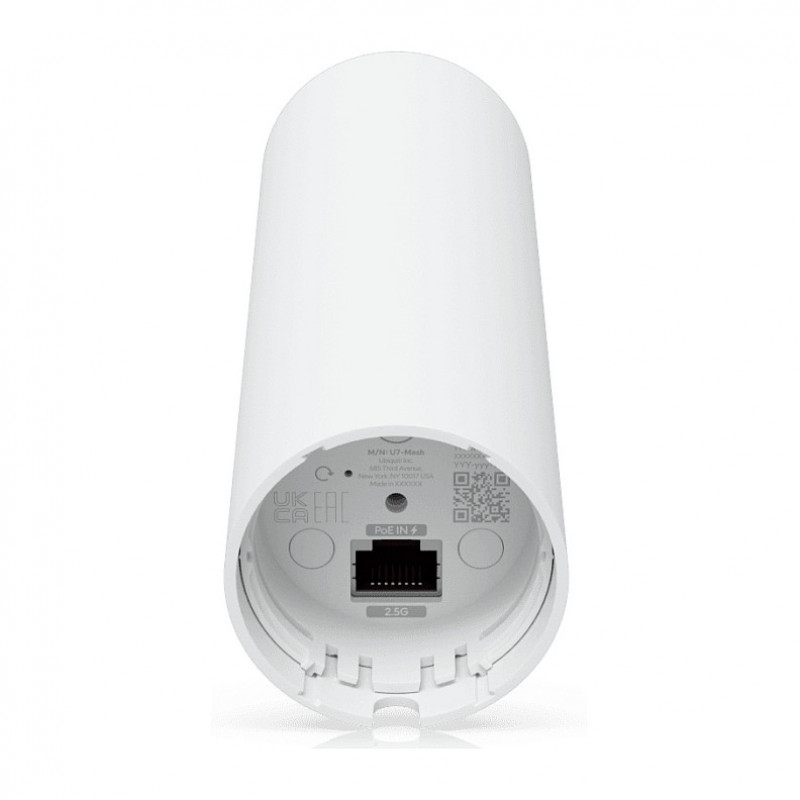 Ubiquiti U7 Mesh Access point wireless Wi-Fi 7 5000 Mbit/s, PoE, bianco