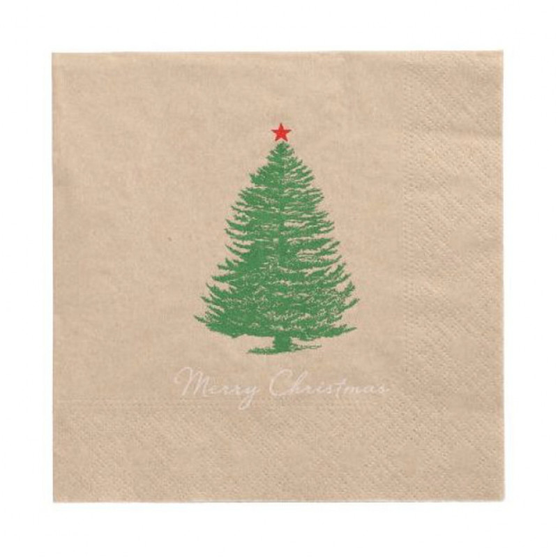 PAPSTAR Tovaglioli Christmastree con stella 20 pz. (89775)