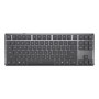 Lenovo Tastiera meccanica wireless multi-mode 8000, layout tedesco, grigio