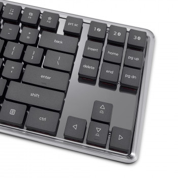 Lenovo Tastiera meccanica wireless multi-mode 8000, layout tedesco, grigio