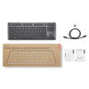 Lenovo Tastiera meccanica wireless multi-mode 8000, layout tedesco, grigio