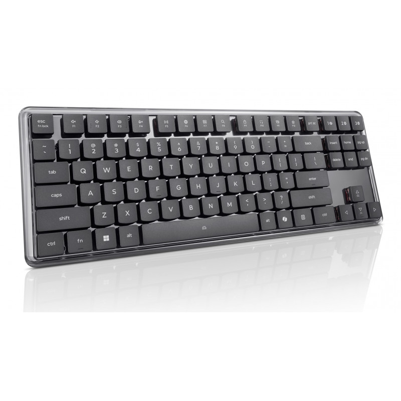 Lenovo Tastiera meccanica wireless multi-mode 8000, layout tedesco, grigio