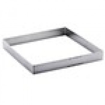 De Buyer Tortiera quadrata perforata in acciaio inox, 15 cm (3099.21)
