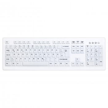Active Key AK-C8100 Tastiera igienica wireless, sigillata, layout svizzero (QWERTZ), bianco