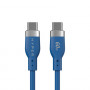 Targus HyperJuice Cavo di ricarica USB-C a USB-C in silicone, USB 2.0, 1,5 m, blu