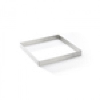 De Buyer Tortiera quadrata perforata in acciaio inox, 17,5 cm (3099.23)