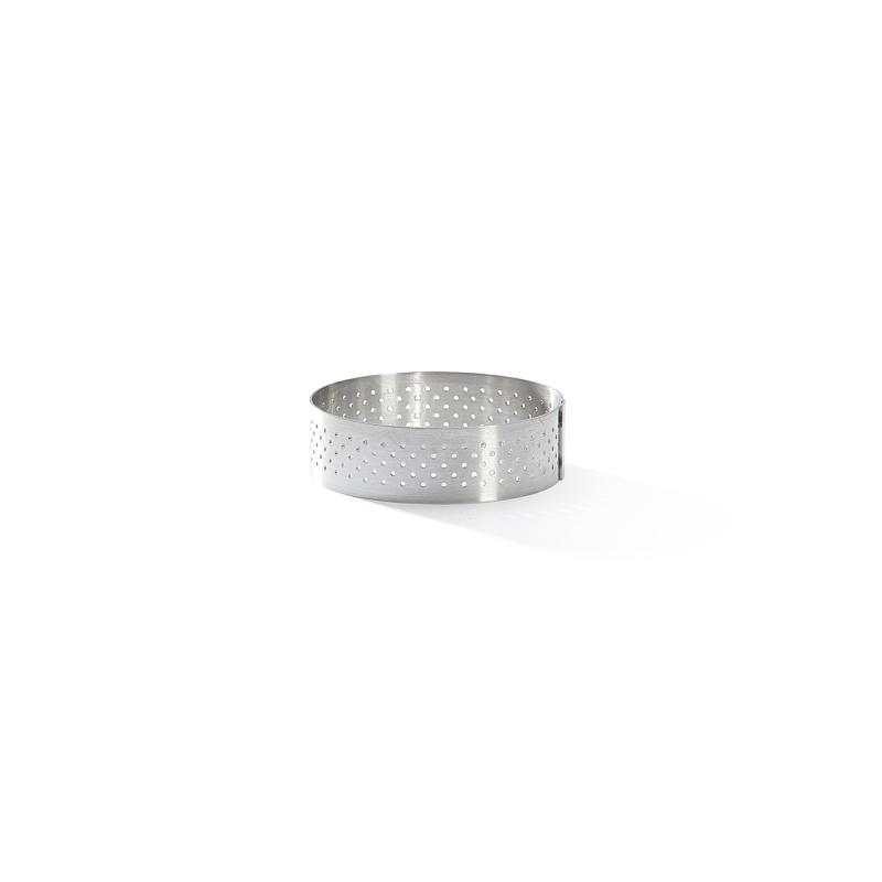 De Buyer Anello rotondo perforato in acciaio inox per crostata, 6,5 cm (3099.02)