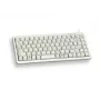 Cherry Slim Line G84-4100 Tastiera compatta, PS/2 + USB, 83 tasti, layout tedesco (QWERTZ), grigio chiaro