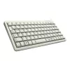 Cherry Slim Line G84-4100 Tastiera compatta, PS/2 + USB, 83 tasti, layout tedesco (QWERTZ), grigio chiaro
