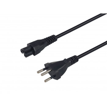 Equip Cavo di alimentazione Swiss T12 a IEC C5, 1,8 m, nero, PVC