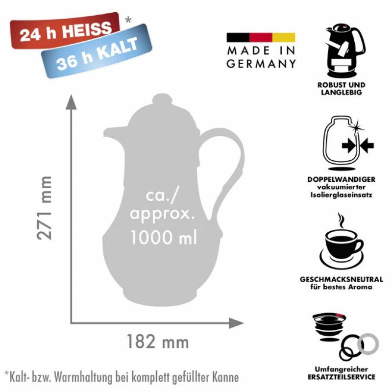 ROTPUNKT Thermos 230/IV, 1,0 l, avorio (ecru)