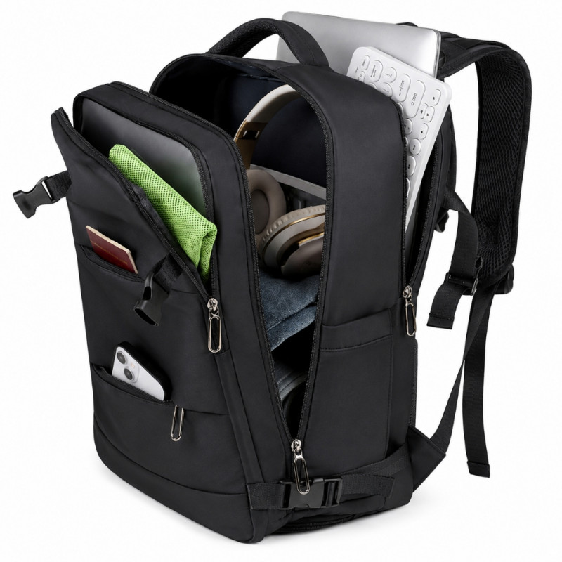 Extralink Black Forest KM06 Zaino da viaggio per laptop 45x20x30 cm, nero