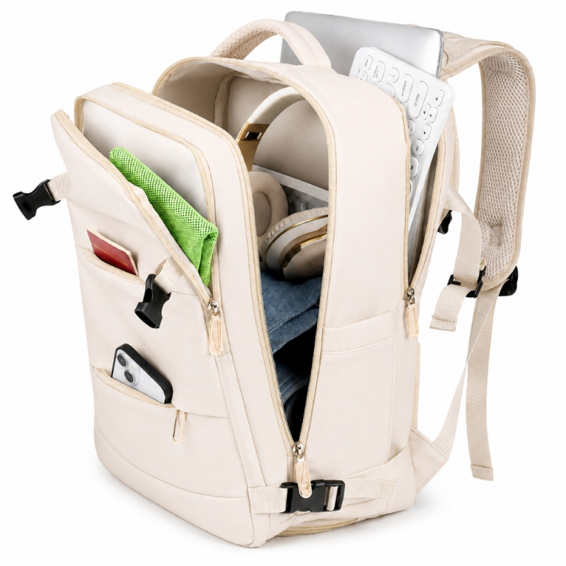 Zaino porta laptop da viaggio Extralink Black Forest KM06 45x20x30 cm, beige