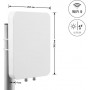 Delock antenna direzionale WiFi 6 MIMO, 2 x connettore femmina N, 12-17 dBi, esterno, montaggio a parete/palo, bianco (60773)