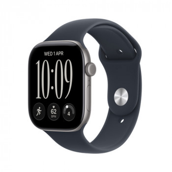 Apple Watch Series 12 GPS 42 mm cassa in alluminio grigio con cinturino sport blu – S/M