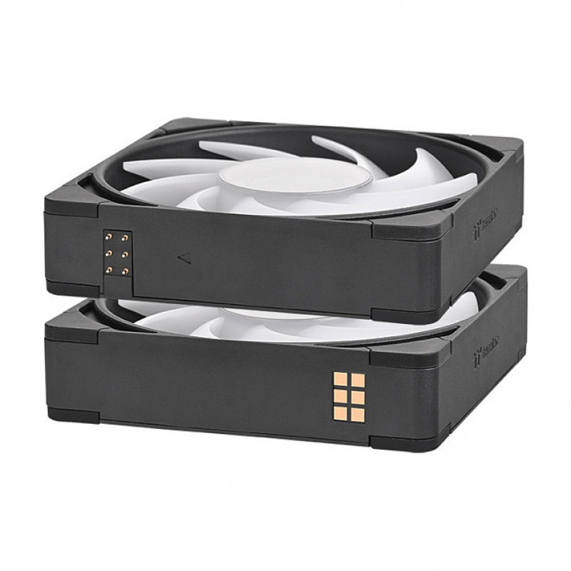 Thermaltake CT140 EX INFINITY ARGB Sync ventola per case 140 mm, nero, confezione da 3