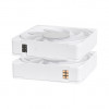 Thermaltake CT140 EX INFINITY ARGB Sync ventola per case 140 mm, bianco neve, confezione da 3