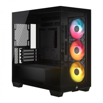 Corsair 2800X RS-R ARGB case per computer Micro-ATX con vetro panoramico, nero