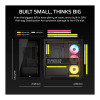 Corsair 2800X RS-R ARGB case per computer Micro-ATX con vetro panoramico, nero