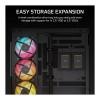 Corsair 2800X RS-R ARGB case per computer Micro-ATX con vetro panoramico, nero