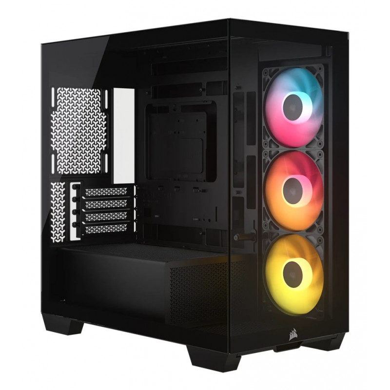 Corsair 2800X RS-R ARGB case per computer Micro-ATX con vetro panoramico, nero
