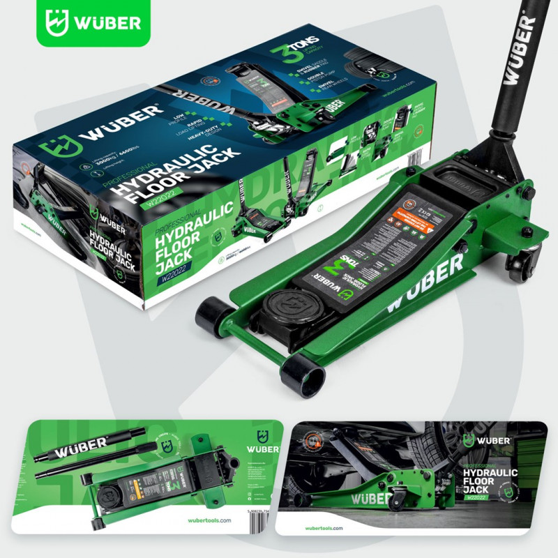 WUBER W22022 cric a pantografo 3T, 85-430 mm
