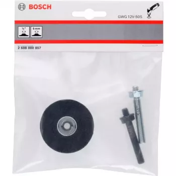Bosch 2608000857 platorello, 50 mm, Quick Lock, nero (per GWG 12V-50 S Professional)