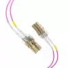 Cavo patch in fibra ottica EFB-Elektronik LC su LC OM4 duplex, 40 m, LSZH, viola