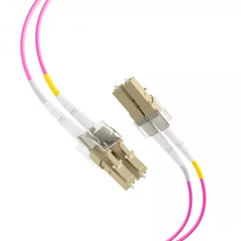 Cavo patch in fibra ottica EFB-Elektronik LC su LC OM4 duplex, 40 m, LSZH, viola