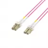 Cavo patch in fibra ottica EFB-Elektronik LC su LC OM4 duplex, 40 m, LSZH, viola